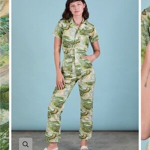 Big Bud Press Bill Ogden Ocean and Sky Multicolor Artistic Jumpsuit